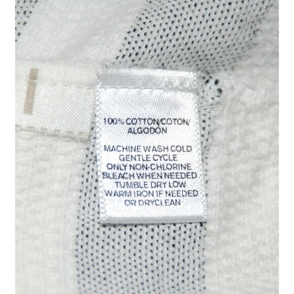 Ann Taylor Loft Ladies White & Gray Striped Short Shorts Size 10 Buttons Cotton - Picture 8 of 9